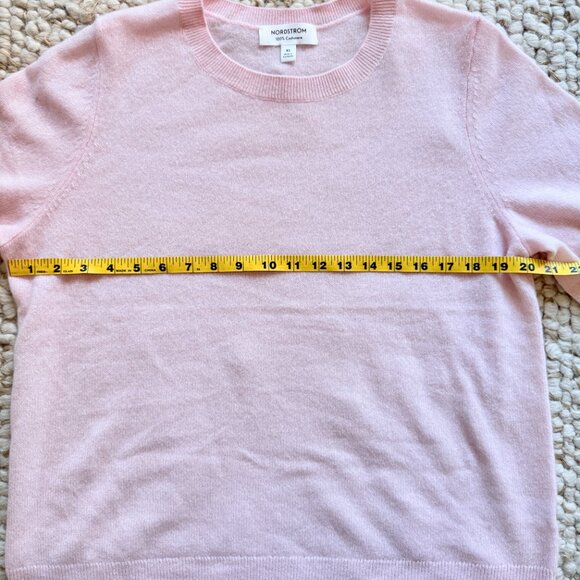 Nordstrom 100% Cashmere Crewneck Sweater - Pink / Size XL - Picture 5 of 6